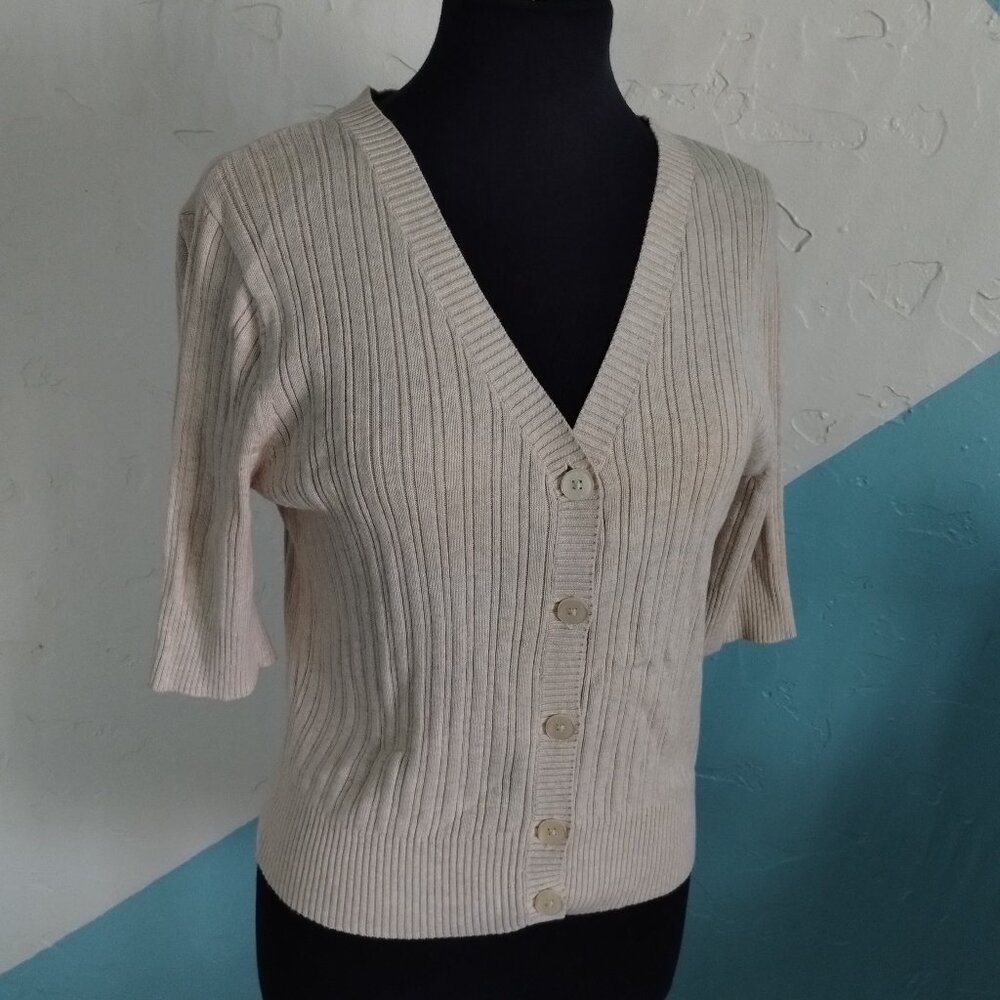 Croft & Barrow Tan Cardigan